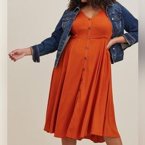 Torrid Orange Dress